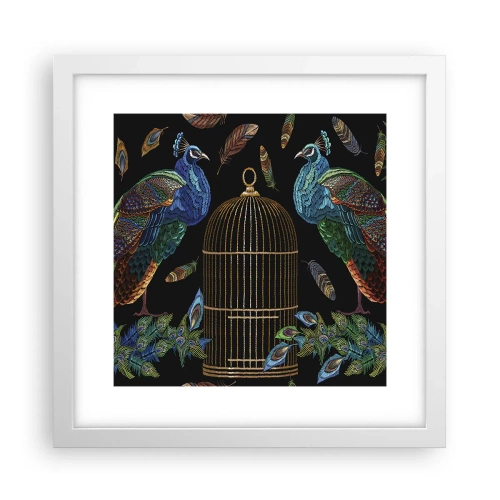 Poster în ramă albă - În veșmânt regal - 30x30 cm