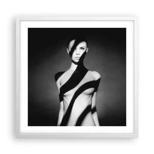 Poster în ramă albă - La strălucire și la umbră - 50x50 cm