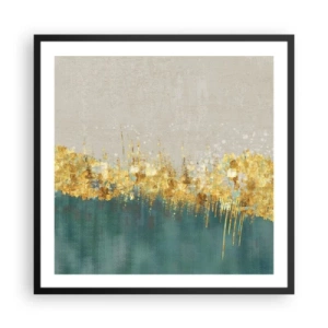 Poster în ramă neagră - Frontiera de aur - 60x60 cm