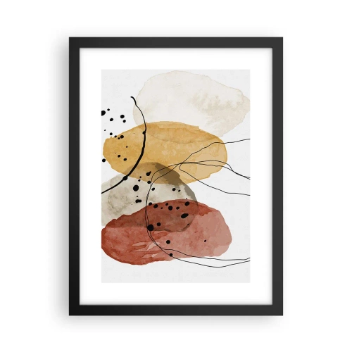 Poster în ramă neagră - Ca aerul, limpezi și ușoare - 30x40 cm