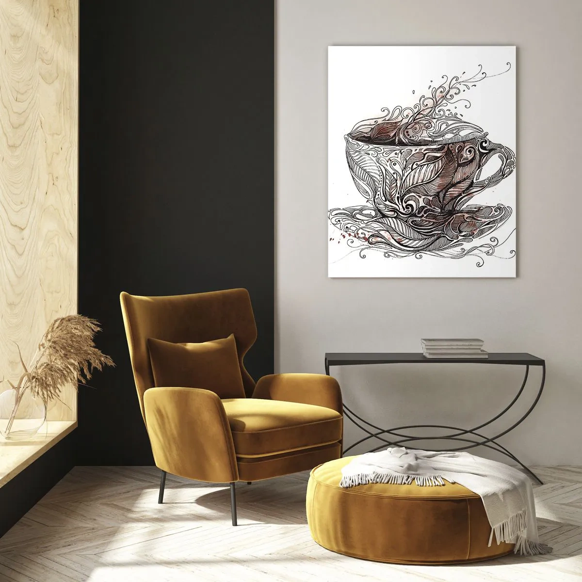 Tablou pe sticlă - Ceaiul este bun pentru orice - 50x70 cm