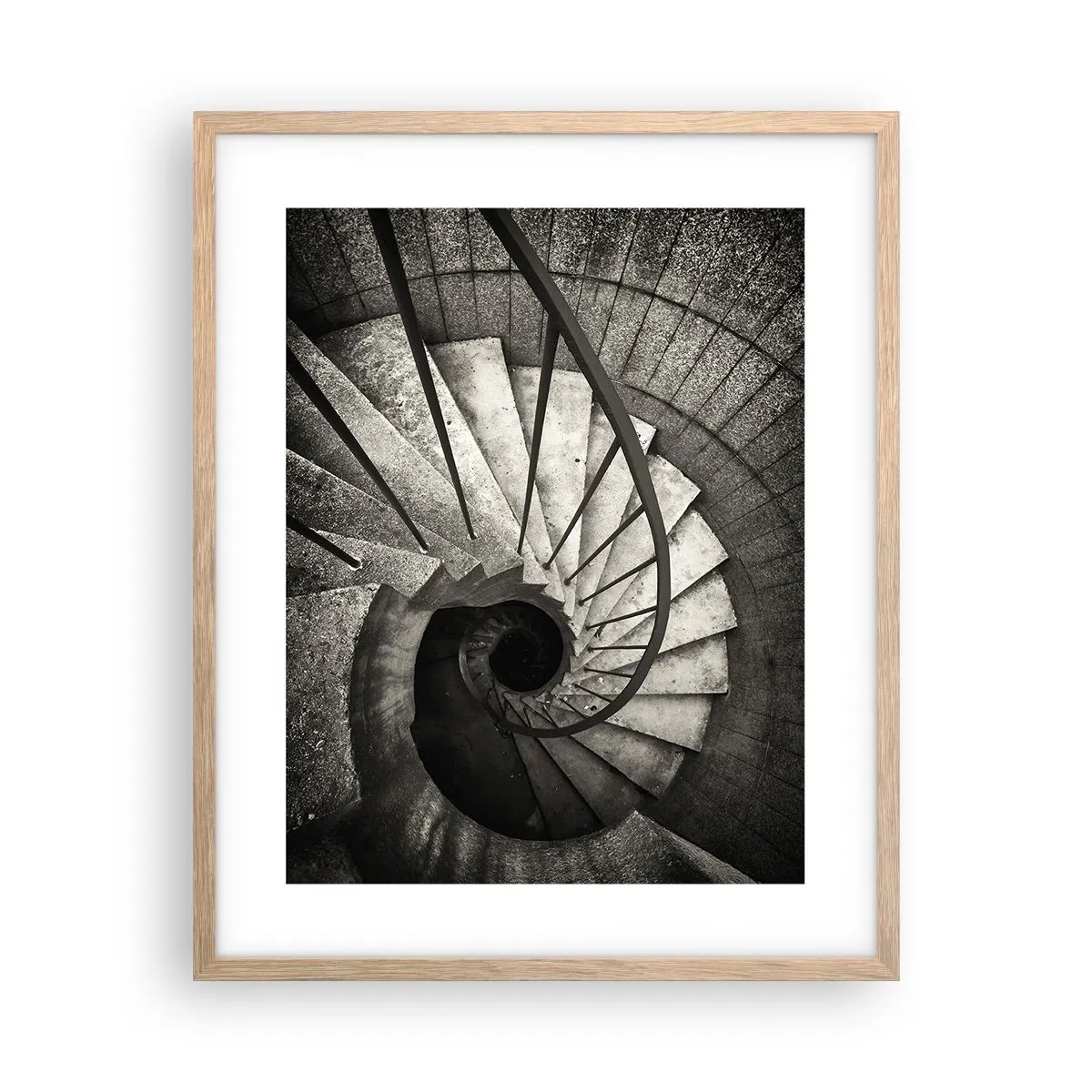 Poster în ramă de stejar deschis - În sus și în jos - 40x50 cm