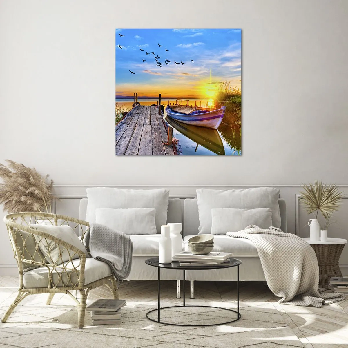 Tablou pe sticlă - La revedere, până mâine - 40x40 cm