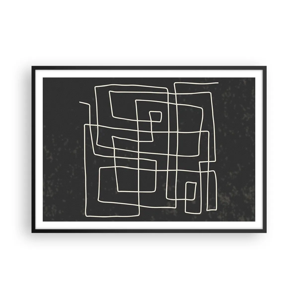Poster în ramă neagră - Nu atât de simplu - 100x70 cm