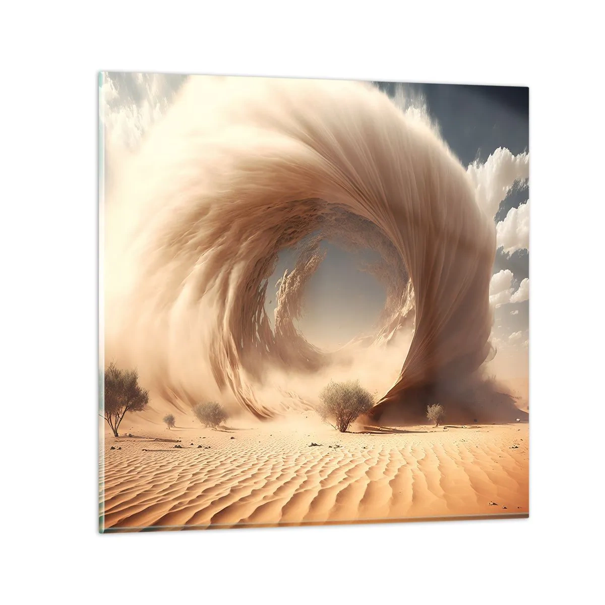 Tablou pe sticlă - Portal deschis - 70x70 cm