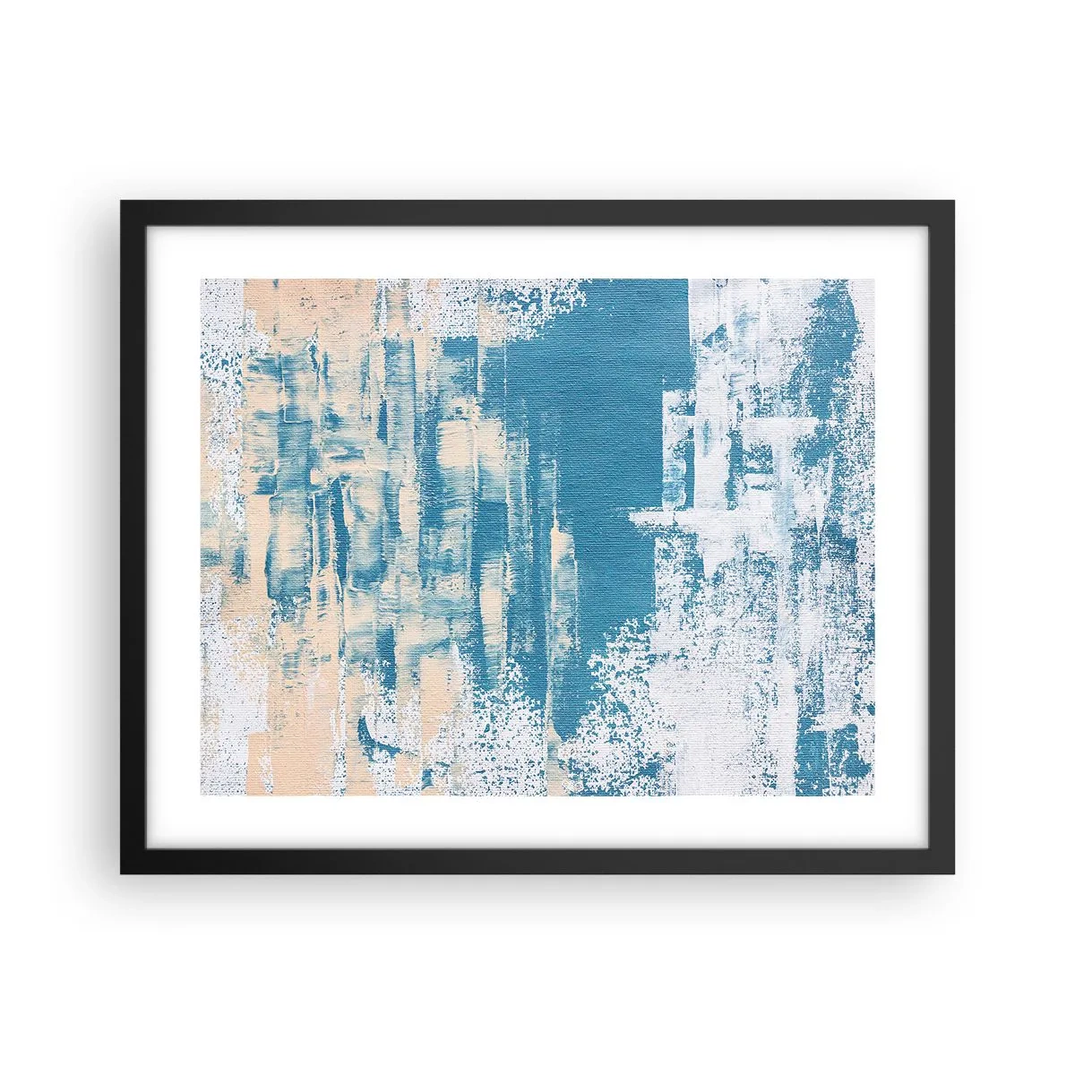 Poster în ramă neagră - Prin ţurţur de gheață - 50x40 cm