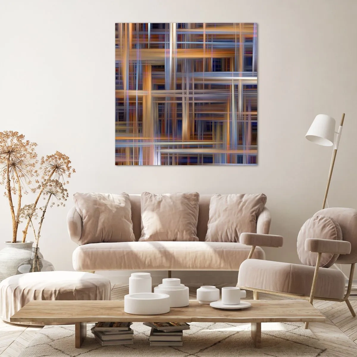 Tablou pe pânză - Țesut din lumină - 70x70 cm