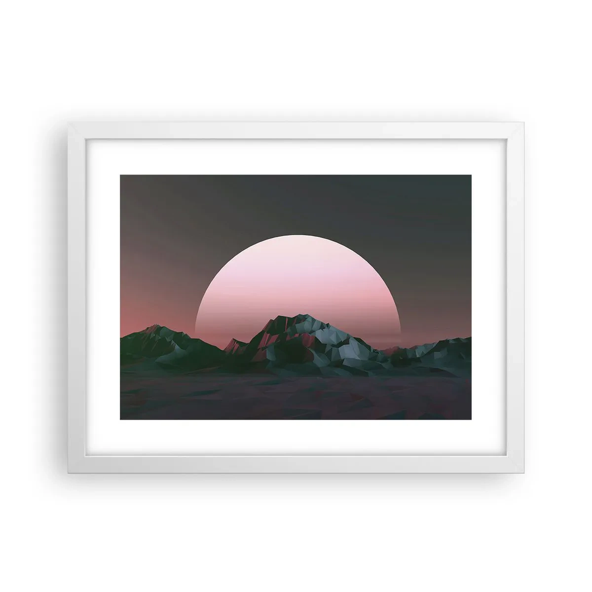 Poster în ramă albă - Într-o galaxie învecinată - 40x30 cm