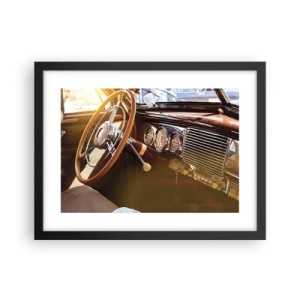 Poster în ramă neagră - O adiere de lux din trecut - 40x30 cm