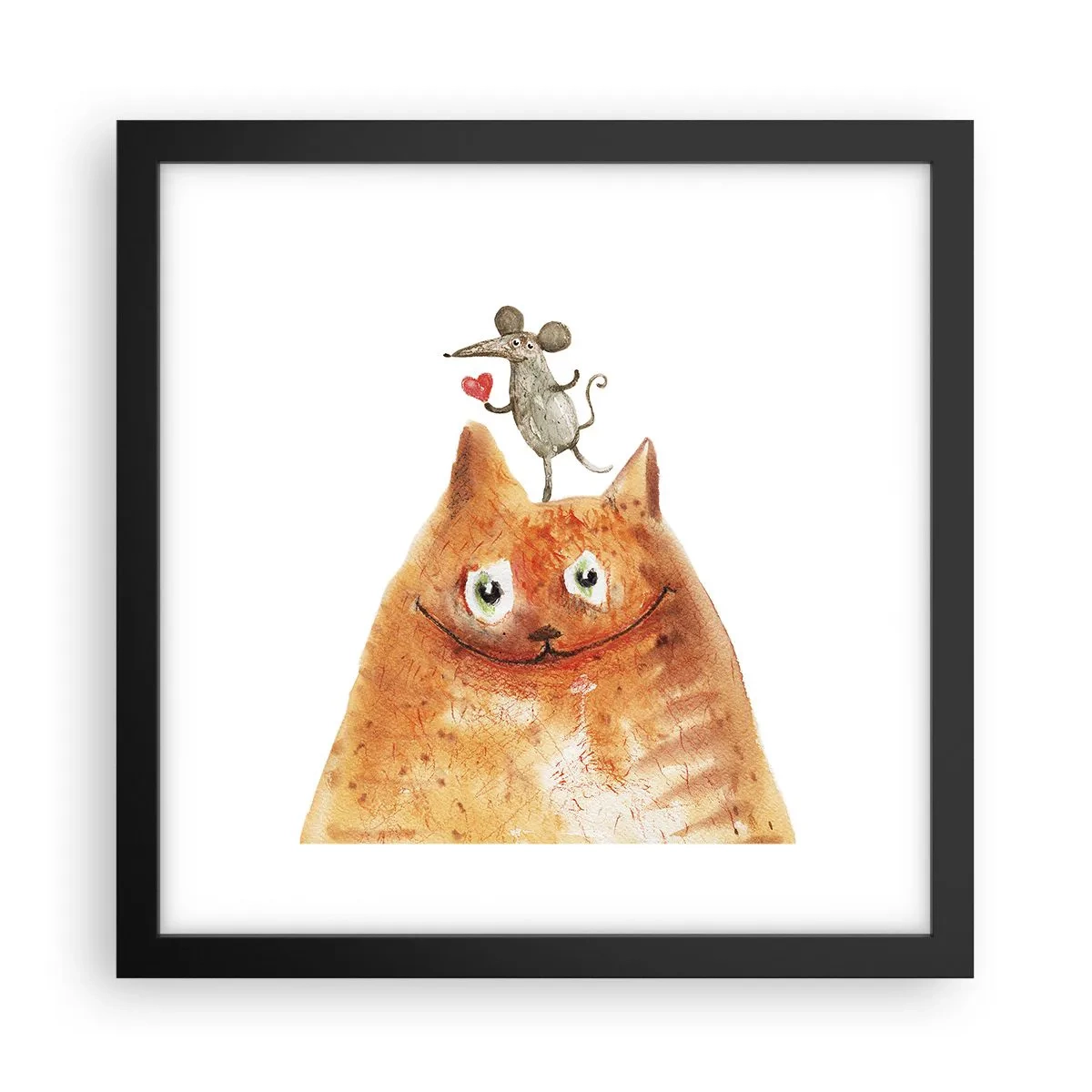 Poster în ramă neagră - Paradoxurile iubirii - 30x30 cm