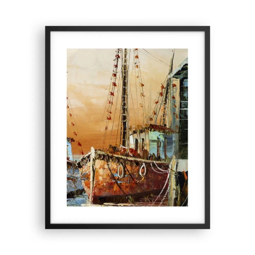 Poster în ramă neagră - Întoarcere pașnică - 40x50 cm