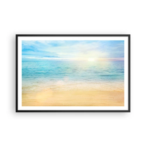 Poster în ramă neagră - Marele albastru - 91x61 cm