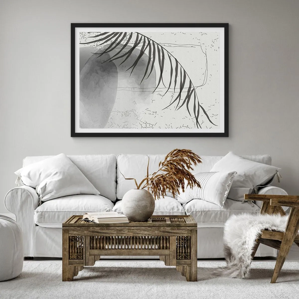 Poster în ramă neagră - Exotismul subtil al naturii - 70x50 cm