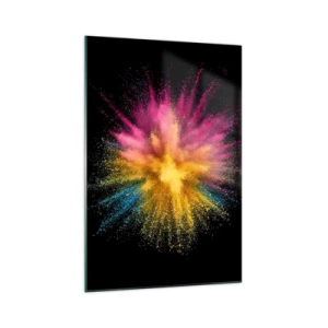 Tablou pe sticlă - Nașterea culorii  - 70x100 cm