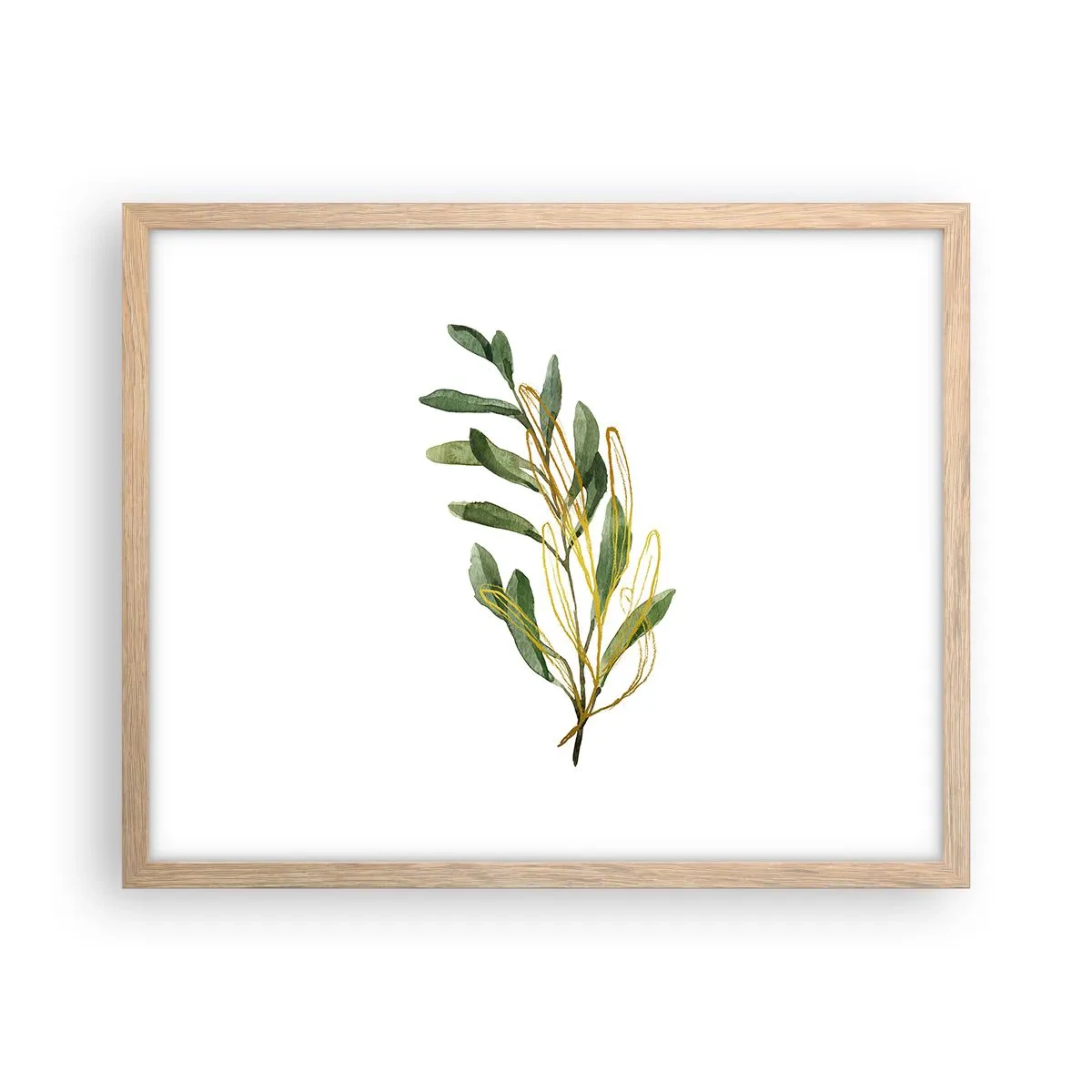 Poster în ramă de stejar deschis - Toate cele bune - 50x40 cm