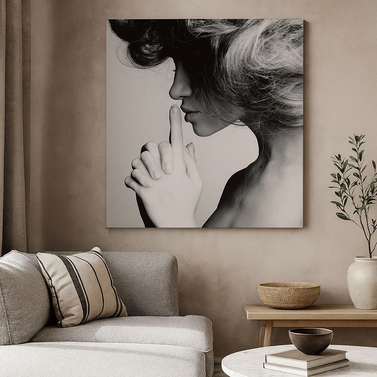 Tablou pe pânză - Ascultă-te pe tine însuți - 30x30 cm