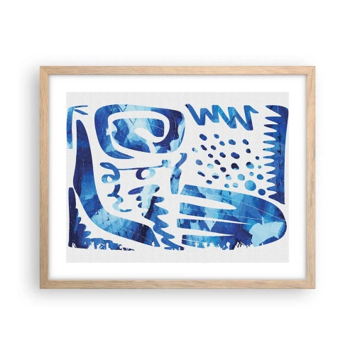 Poster în ramă de stejar deschis - Înapoi la rădăcini - 50x40 cm