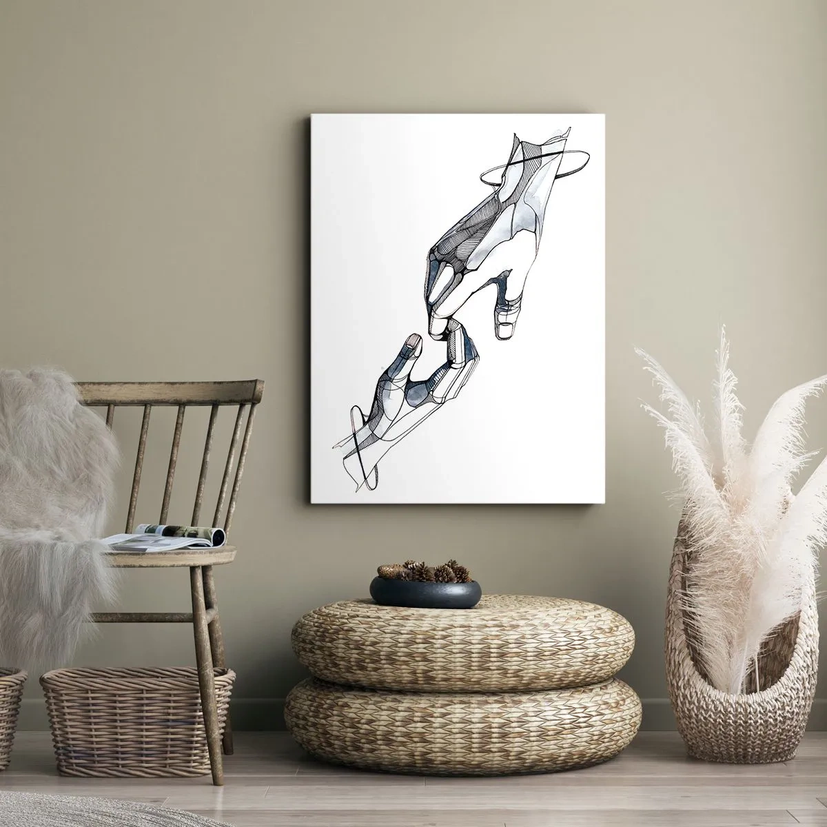 Tablou pe pânză - Gest frumos - 80x120 cm