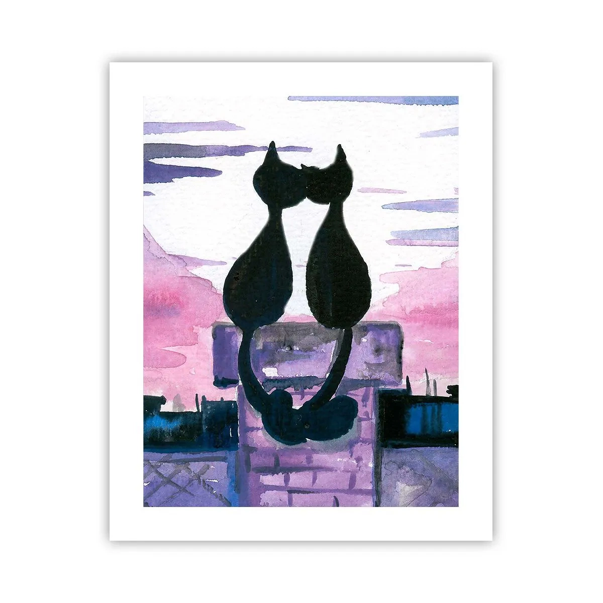 Poster - Rendez-vous sub lună - 40x50 cm