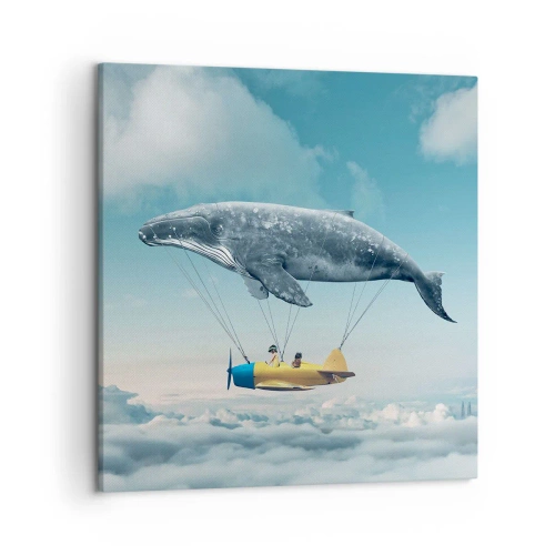 Tablou pe pânză - De ce nu? - 50x50 cm