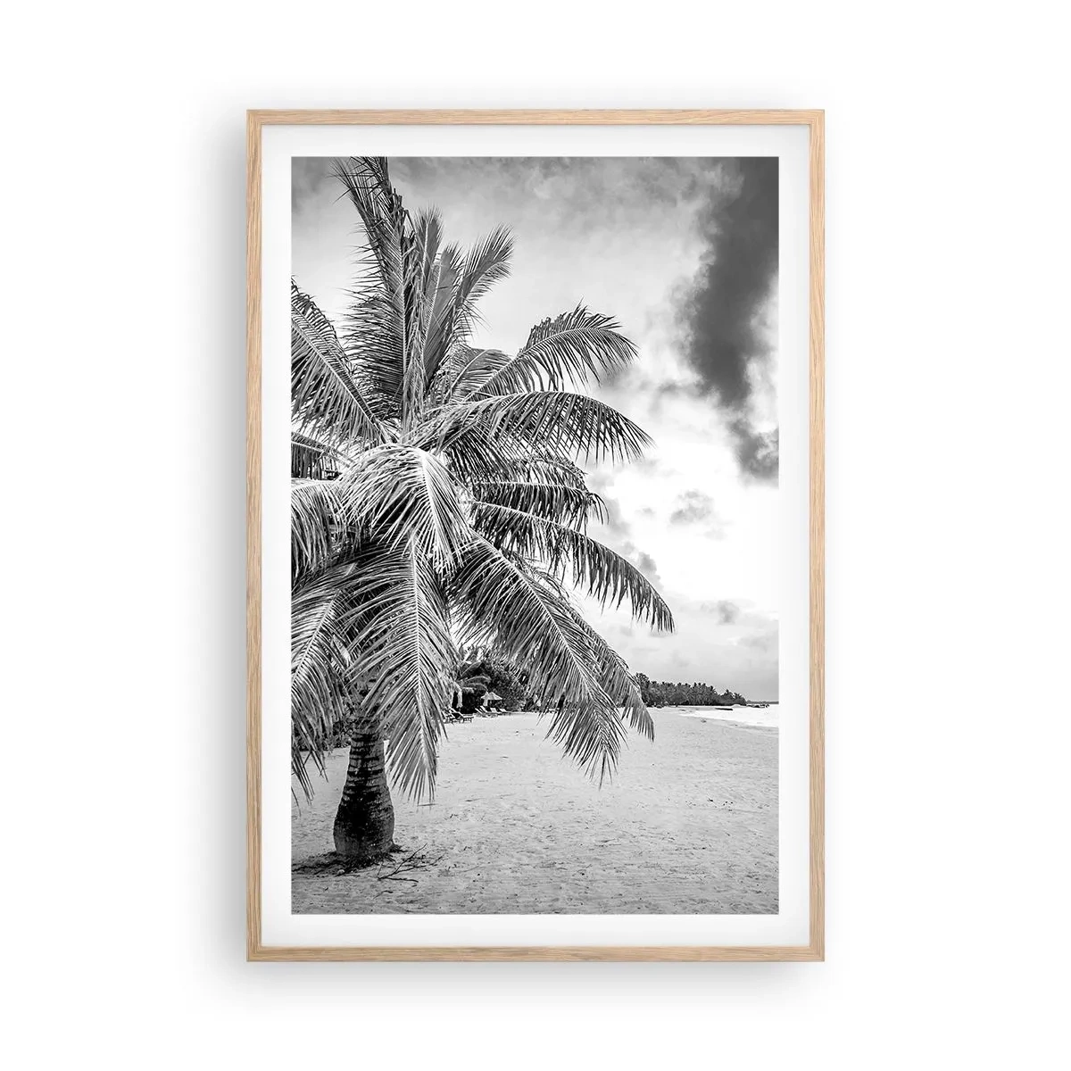 Poster în ramă de stejar deschis - Când tânjești după singurătate... - 61x91 cm