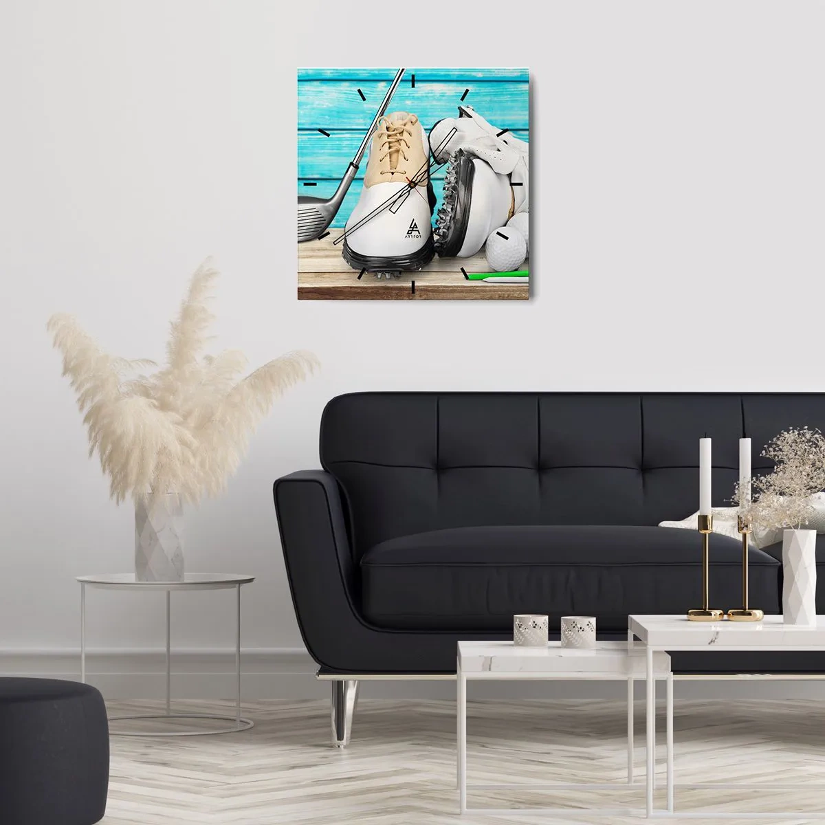 Ceas de perete - Ceas pe sticlă - Totul este gata - 30x30 cm