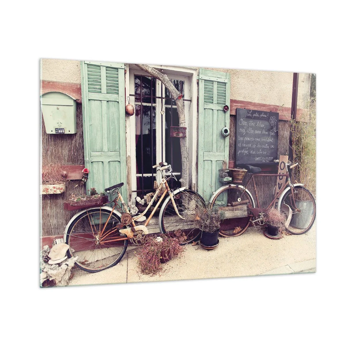 Tablou pe sticlă - Trăiască provincia! - 100x70 cm