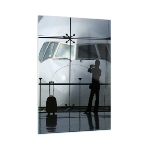 Tablou pe sticlă - Vis a vis la aeroport - 80x120 cm