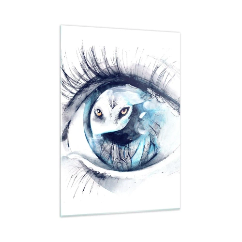 Tablou pe sticlă - Ochi în ochi cu sălbăticia - 50x70 cm
