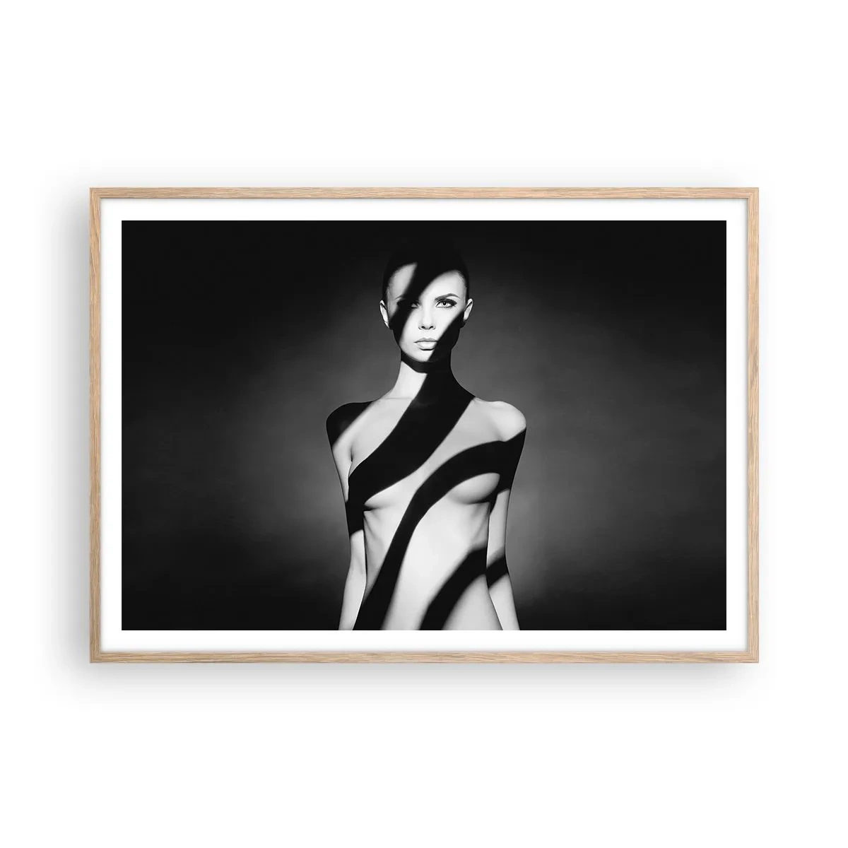 Poster în ramă de stejar deschis - La strălucire și la umbră - 100x70 cm