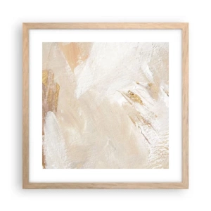 Poster în ramă de stejar deschis - Compoziție pastel - 40x40 cm