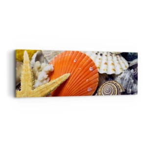 Tablou pe pânză - Comorile oceanului - 90x30 cm