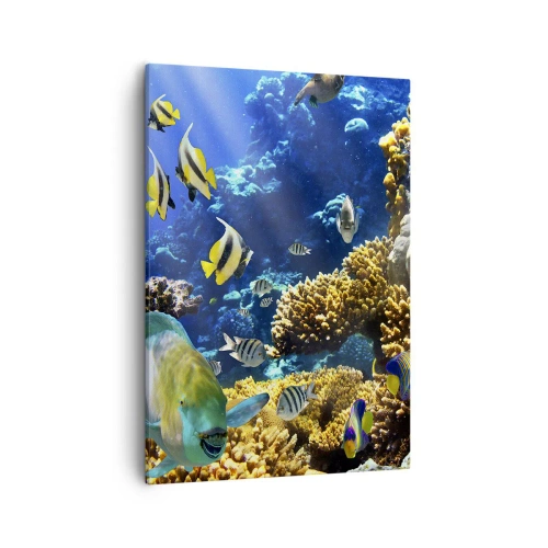 Tablou pe pânză - Trafic intens pe traseul de vacanță - 50x70 cm