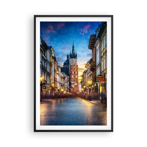 Poster în ramă neagră - Farmecul Cracoviei - 61x91 cm