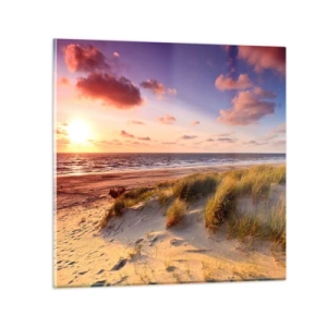 Tablou pe sticlă - Deja aerul de vară miroase - 30x30 cm