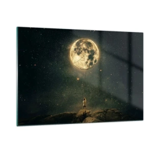 Tablou pe sticlă - Cel care a furat Luna - 120x80 cm