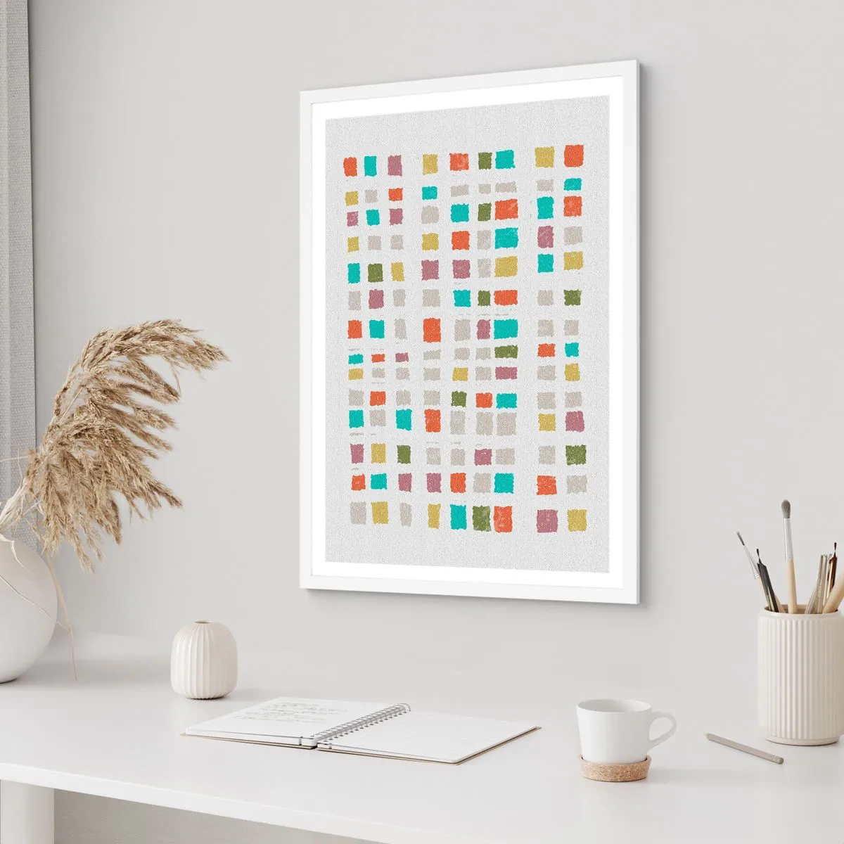 Poster în ramă albă - Joc necunoscut - 50x70 cm