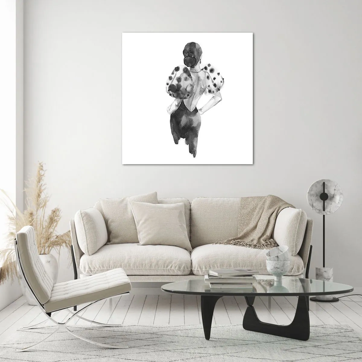 Tablou pe sticlă - A trecut chiar pe lângă noi - 70x70 cm