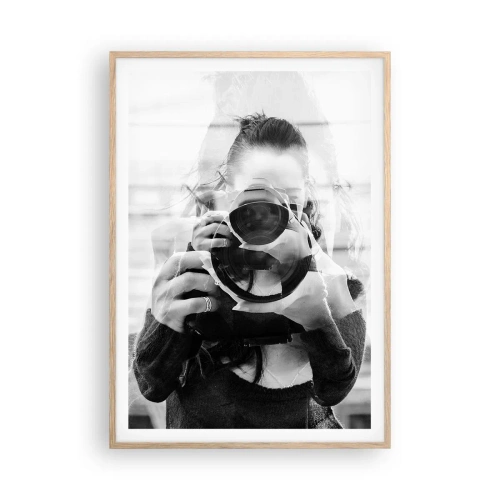 Poster în ramă de stejar deschis - Creator și material - 70x100 cm