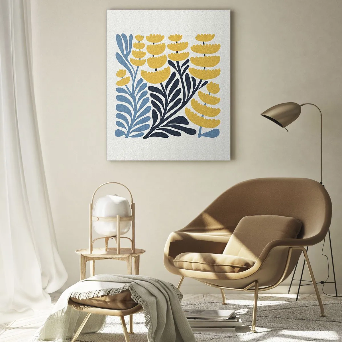 Tablou pe sticlă - Ogor însorit - 80x120 cm