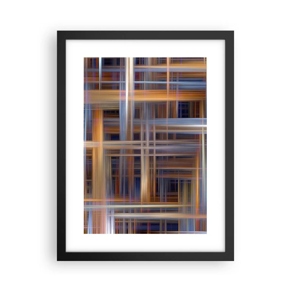 Poster în ramă neagră - Țesut din lumină - 30x40 cm