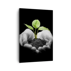 Tablou pe pânză - Iubesc natura, o protejez - 70x100 cm