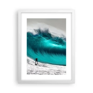 Poster în ramă albă - Provocare acceptată - 30x40 cm