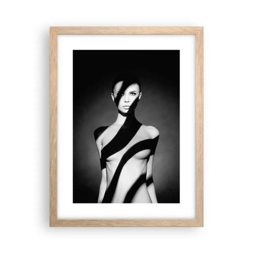 Poster în ramă de stejar deschis - La strălucire și la umbră - 30x40 cm