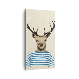 Tablou pe pânză - Pentru că îmi plac cămășile cu dungi! - 65x120 cm