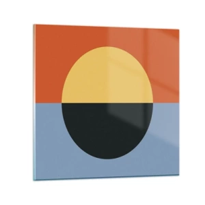 Tablou pe sticlă - O compoziție de căldură și răcoare - 70x70 cm