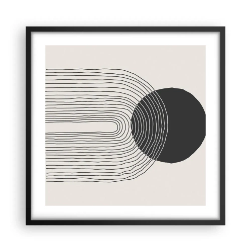 Poster în ramă neagră - Tremurând și încrezător - 50x50 cm