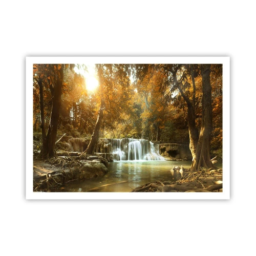 Poster - Cascadă în parc - 100x70 cm