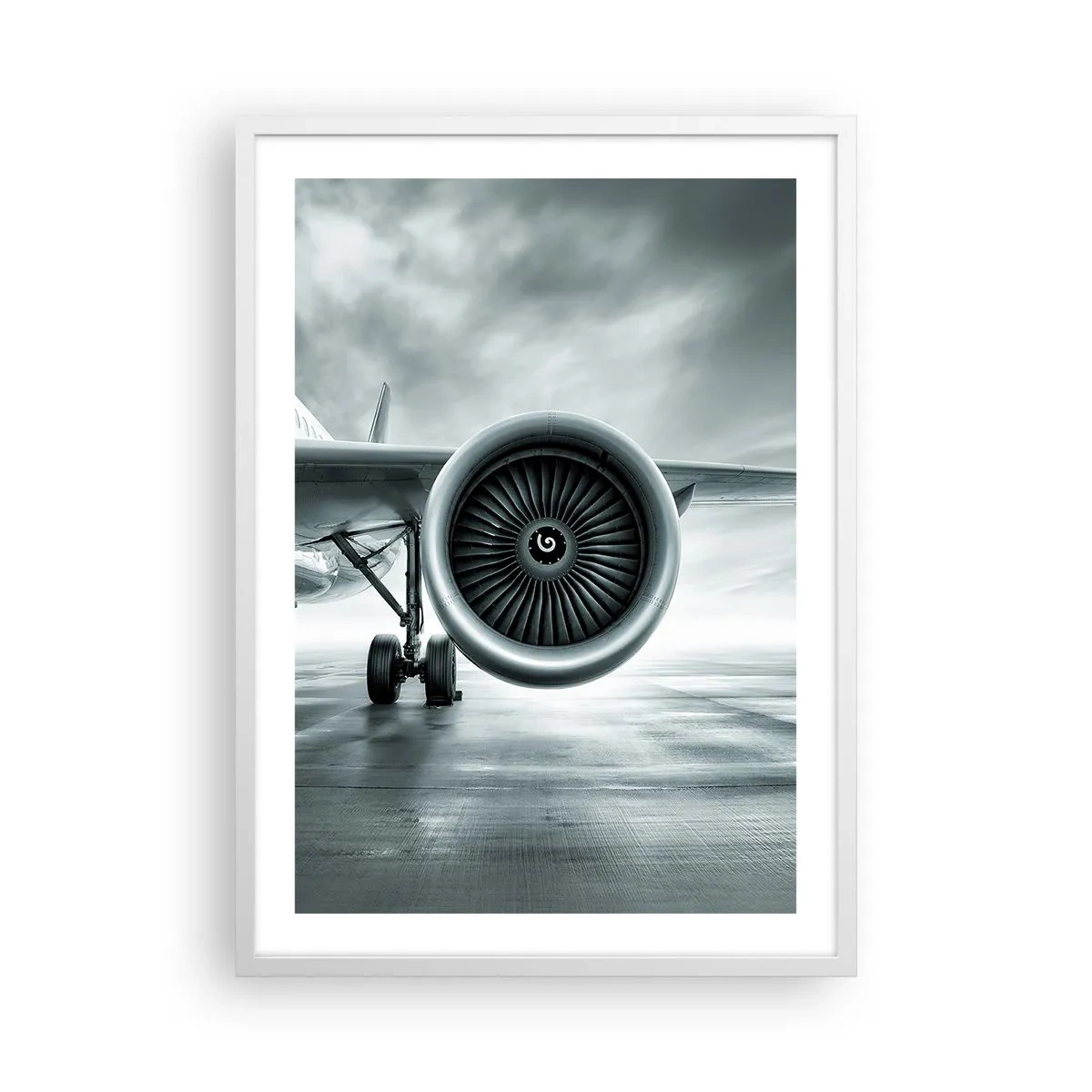 Poster în ramă albă - Ce putere! - 50x70 cm