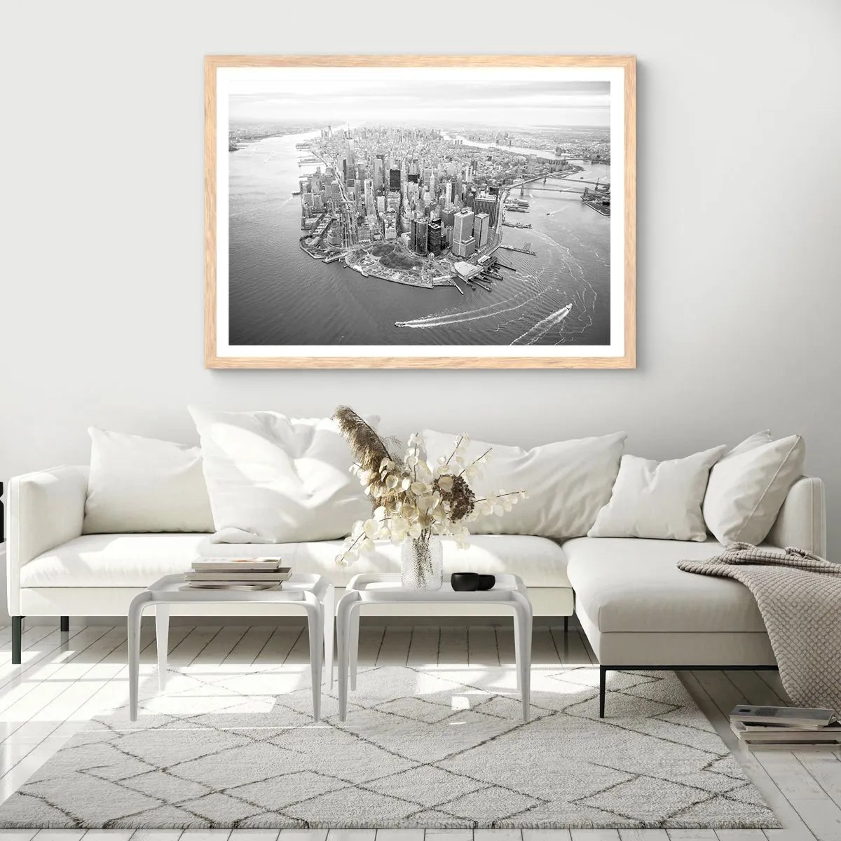 Poster în ramă de stejar deschis - Cum să nu iubești? - 91x61 cm